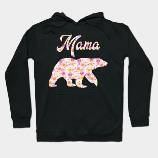 Mama Bear Floral' Mama Bear Hoodie